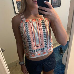 Anthropologie Embroidered Tank Top